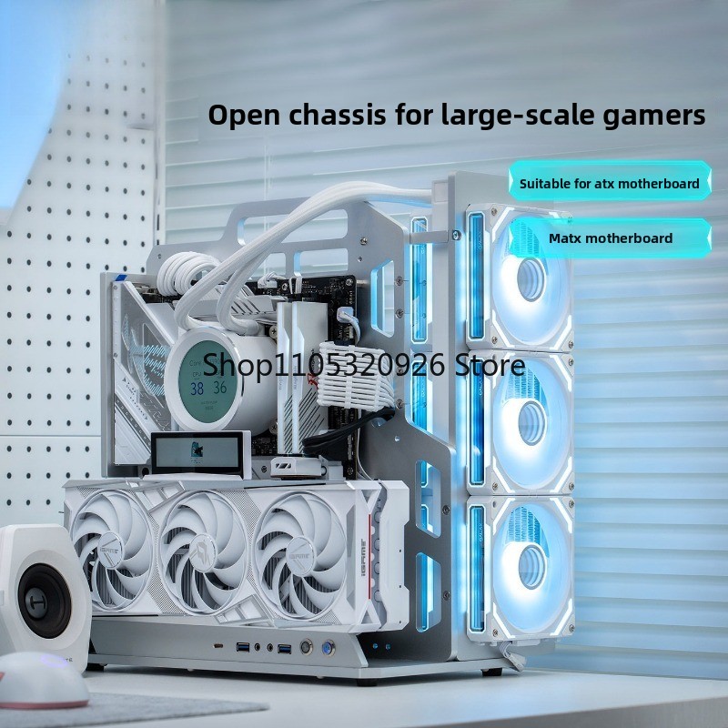 Aluminum Open Frame Test Bench Water Cooling - هيكل كمبيوتر مفتوح من الألومنيوم ATX