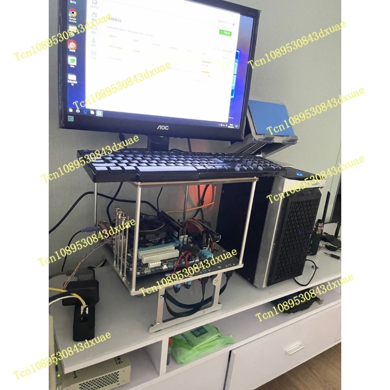 هيكل كمبيوتر مفتوح الإطار من ا - مراجعة Aluminum Open Frame Test Bench Water Cooling وسعره