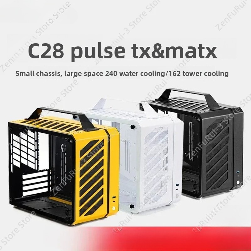هيكل كمبيوتر مكتبي صغير محمول  - مراجعة Mechanic Master C28 Matx Portable Pc Case وسعره