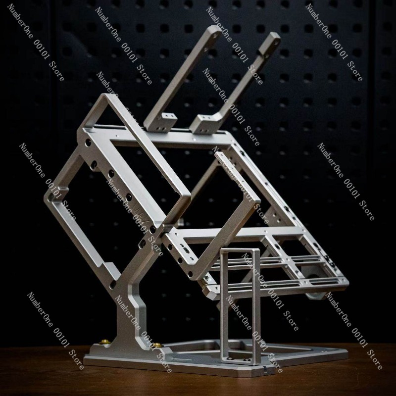 هيكل A45 MAX مفتوح من الألمنيو - مراجعة Aluminum Open Frame Test Bench Water Cooling وسعره