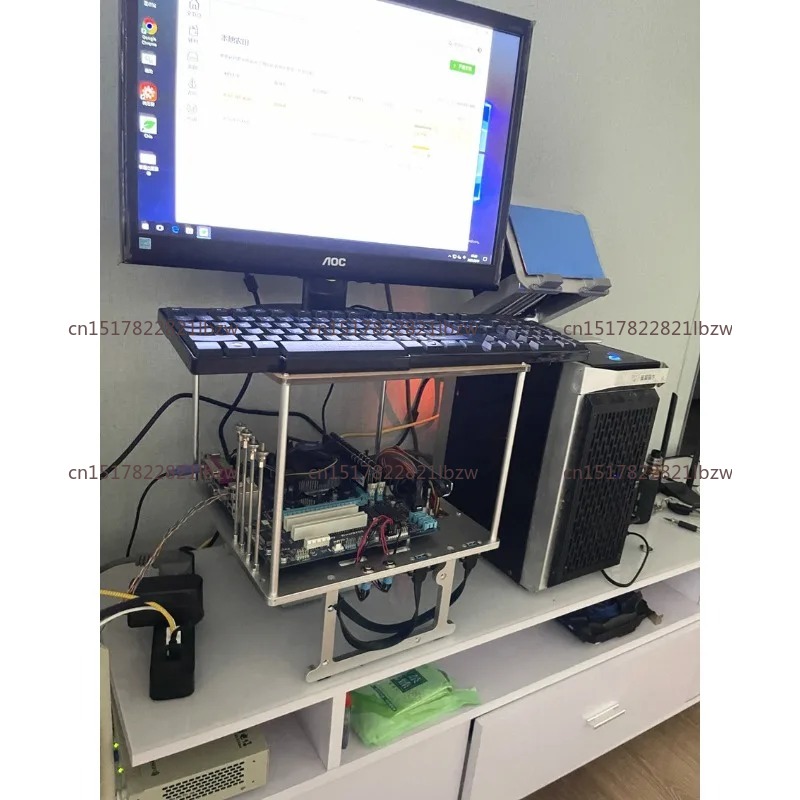 هيكل كمبيوتر مفتوح من الألومني - مراجعة Aluminum Open Frame Test Bench Water Cooling وسعره