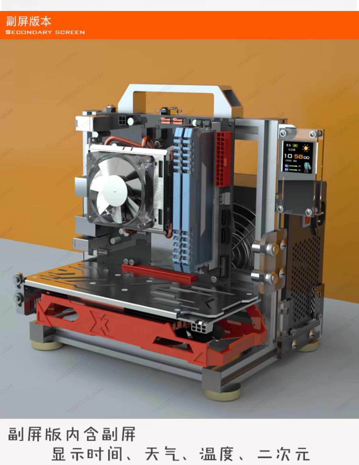 منصة اختبار محمولة مصنوعة بالك - مراجعة Aluminum Open Frame Test Bench Water Cooling وسعره