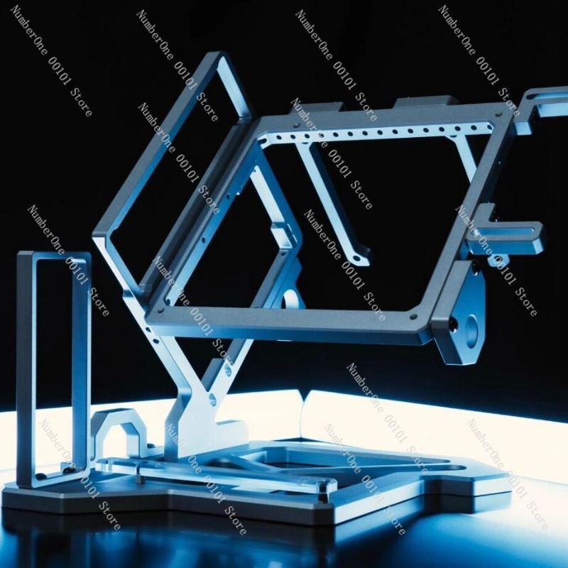 هيكل كمبيوتر مكتبي صغير (Mini  - مراجعة Aluminum Open Frame Test Bench Water Cooling وسعره
